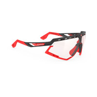 Спортивные фотохромные очки RUDY PROJECT Defender Black Matte/Bumpers Red Fluo