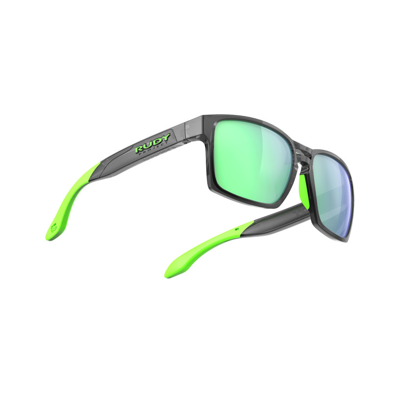 Спортивные солнцезащитные очки RUDY PROJECT Spinair 57 Crystal Graphite Polar 3FX HDR Multilaser Green , SP576195-0000